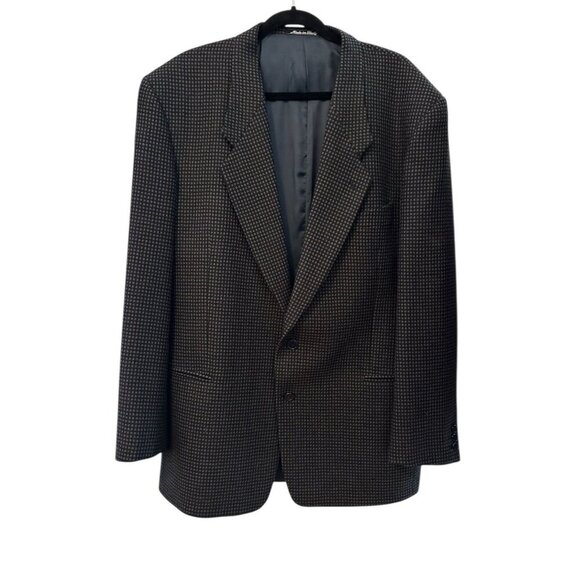 MANI BY GIORGIO ARMANI Made In Italy Vintage 2 Button Textured Blazer Size 44L - Picture 1 of 5